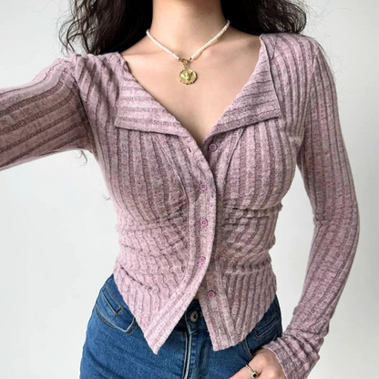 Isabella's Ribbed Knit Top