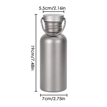 Brushed Titanium Expedition Flask