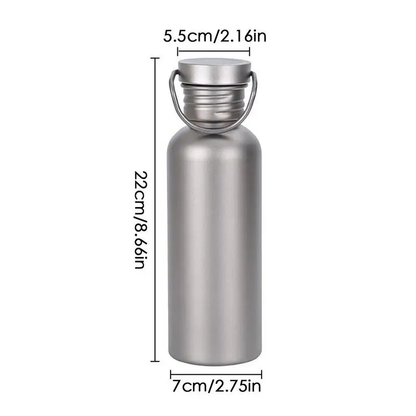 Brushed Titanium Expedition Flask