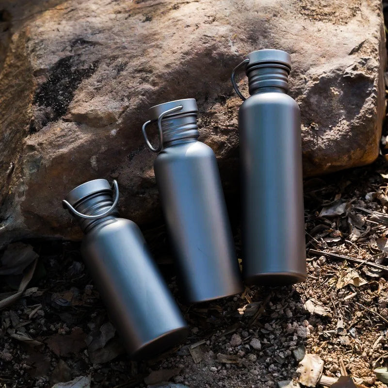 Brushed Titanium Expedition Flask