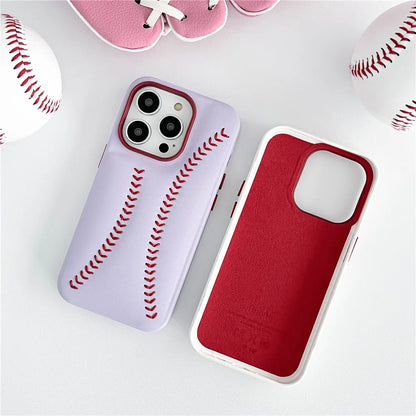 Baseball Stitch Leather Phone Case