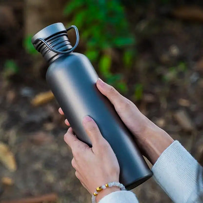 Brushed Titanium Expedition Flask